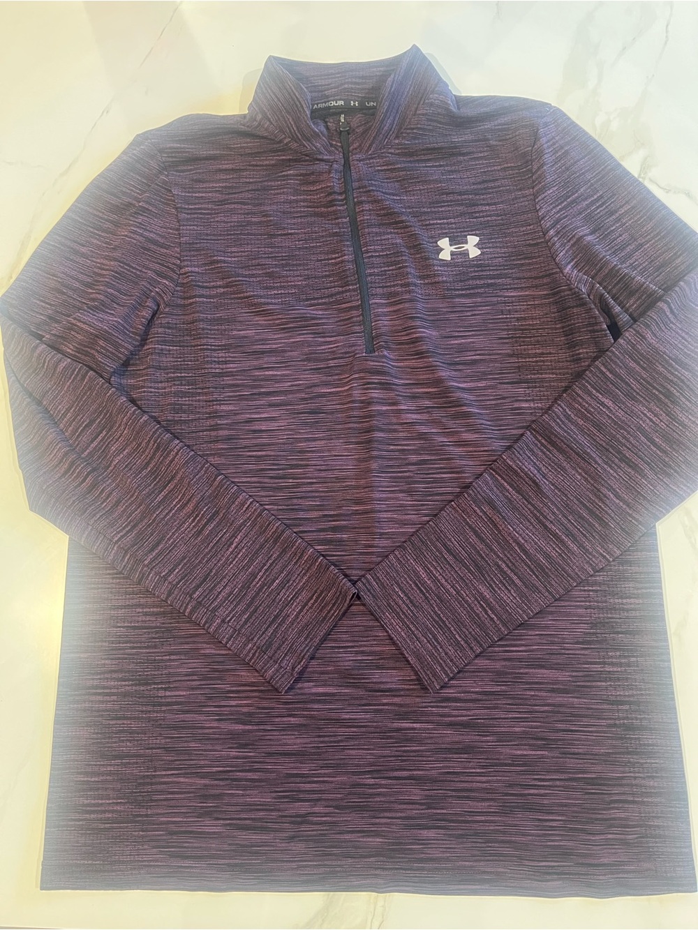 Under Armour Men’s Purple Heather 1/4 Zip Performance Top